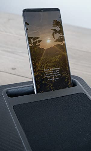 Vivol Laptopunterlage für Bett mit Mausunterlage - Laptop Kissen für max. 17 Zoll Notebook - Inkl. Telfonhalter