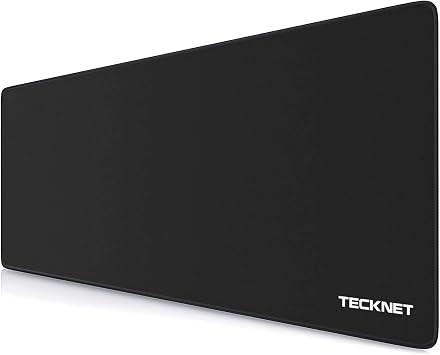 TECKNET Mauspad XXL Speed Gaming, 900x400 mm Schreibtischunterlage Schwarz, Gamer Mouse Pad, Wasserdicht mousepad, Spezielle Oberfläche Verbessert Präzision und Geschwindigkeit, rutschfeste Gummibasis