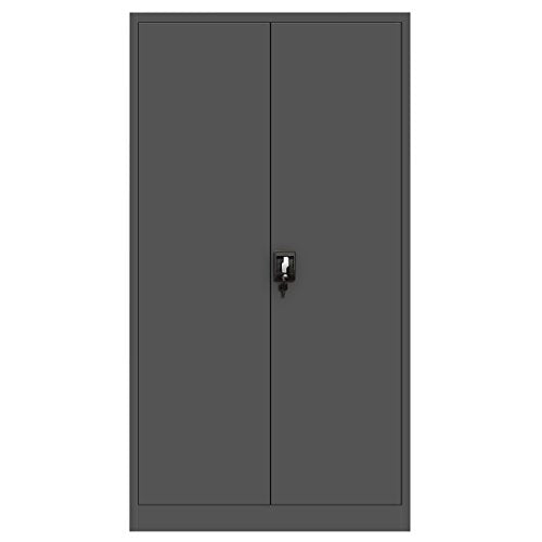 Jan Nowak Aktenschrank Metall abschließbar, Büroschrank, 195x90x40 cm