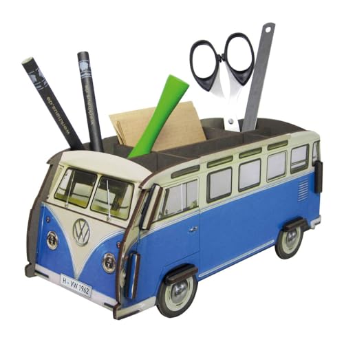 Werkhaus Stifthalter, VW Bus T1, Blau,Einheitsgröße