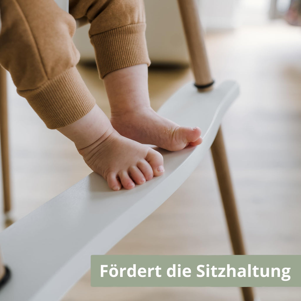 LIMMALAND Höhenverstellbare Fußstütze für IKEA ANTILOP Hochstuhl - Weiß