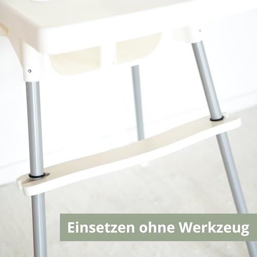 LIMMALAND Höhenverstellbare Fußstütze für IKEA ANTILOP Hochstuhl - Weiß