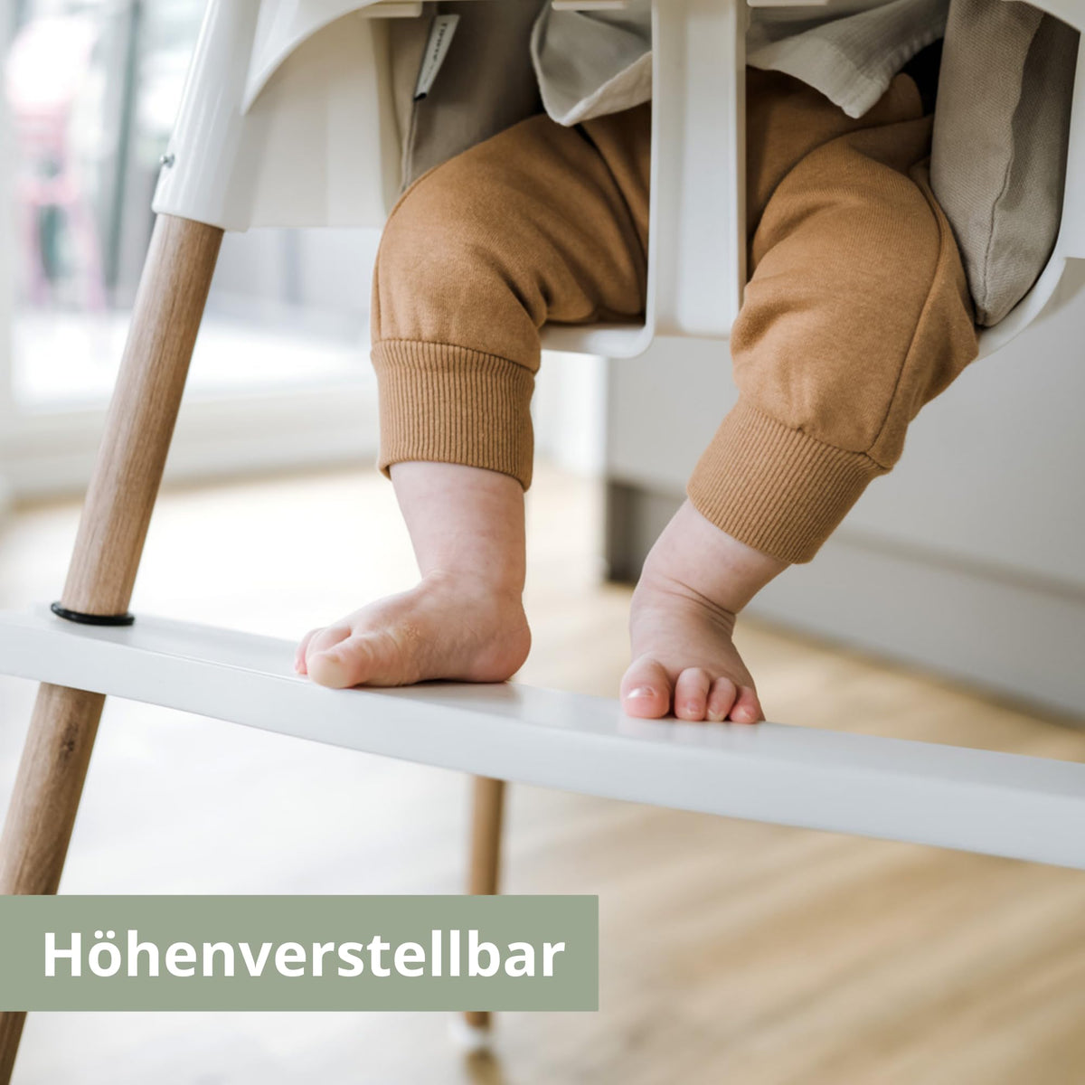 LIMMALAND Höhenverstellbare Fußstütze für IKEA ANTILOP Hochstuhl - Weiß