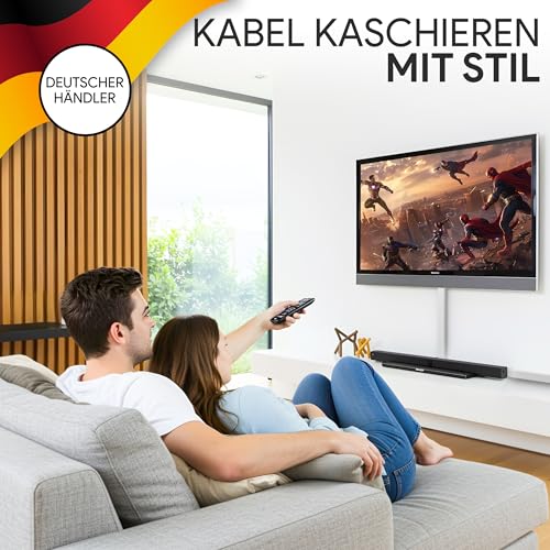 tktrading24 Kabelkanal aus hochwertigem PVC weiß Kabelleiste 2m - 1 Stück - 100x60mm