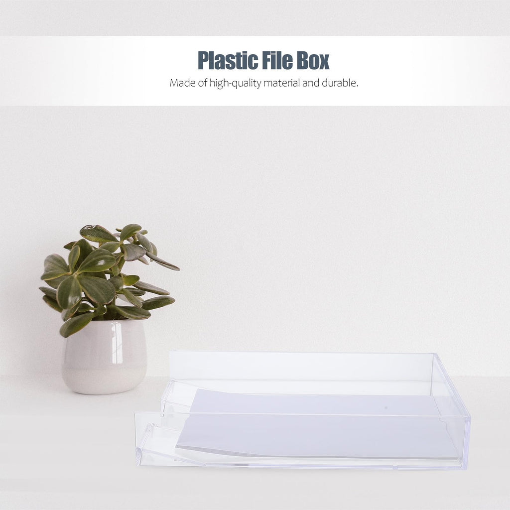 ORFOFE Kunststoff Papierbox A4 aus Ps als Stapelbare Ablagebox