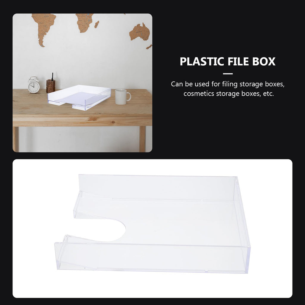 ORFOFE Kunststoff Papierbox A4 aus Ps als Stapelbare Ablagebox