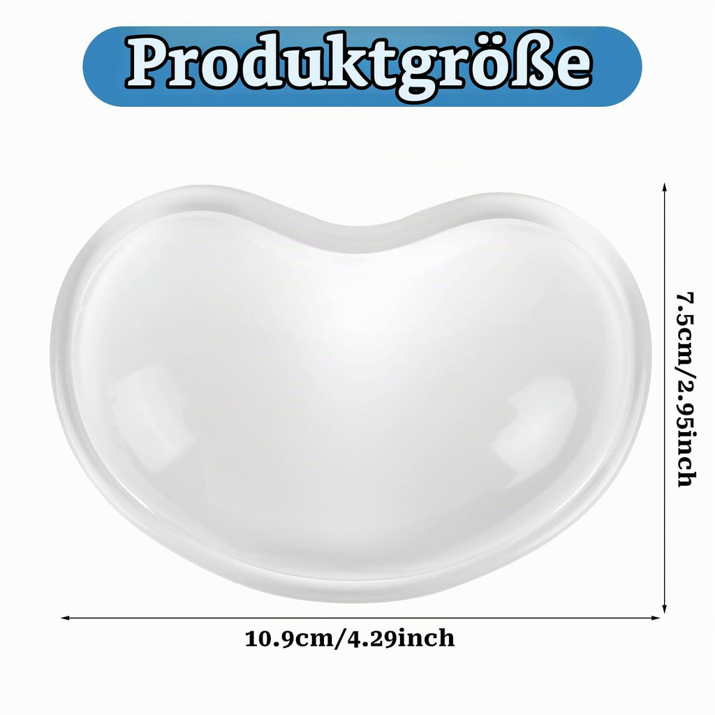 Handballenauflage Weiches Gel Handgelenk Rest Transparente Silikon-Gel-Kissen für Maus Ergonomische Ermüdung Relief Cool Handgelenk Unterstützung Pad für Laptop Büro Arbeit Computer Gaming