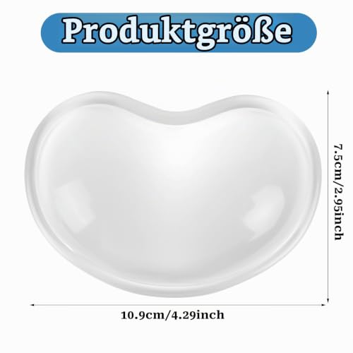 Handballenauflage Weiches Gel Handgelenk Rest Transparente Silikon-Gel-Kissen für Maus Ergonomische Ermüdung Relief Cool Handgelenk Unterstützung Pad für Laptop Büro Arbeit Computer Gaming