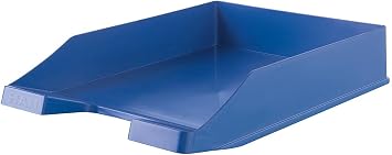 HAN Briefablage KLASSIK KARMA - 10 STÜCK, 80-100% recycled, BLAUER ENGEL zertifiziert, Dokumentenablage, Briefkorb, Briefhalter, Papierablage, bis Format A4/C4, 10278-16, öko-blau