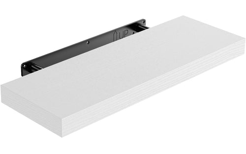 STOREMIC 40 cm MDF Wandregal mit unsichtbaren Halterungen, 1er-Set, Weiß