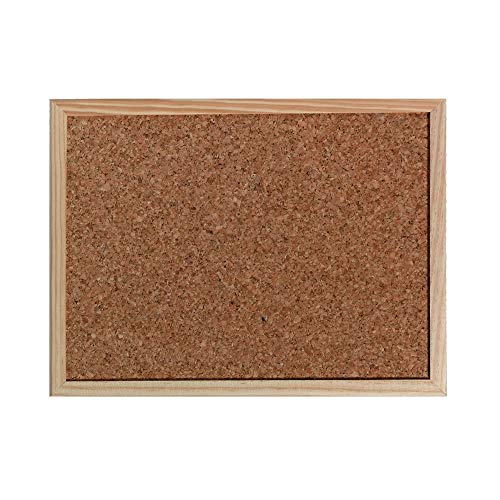 Herlitz 1600006 Kork-Pinnwand mit Holzrahmen, 30 x 40 cm (40 cm x 30 cm)
