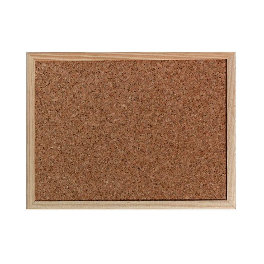 Herlitz 1600006 Kork-Pinnwand mit Holzrahmen, 30 x 40 cm (40 cm x 30 cm)