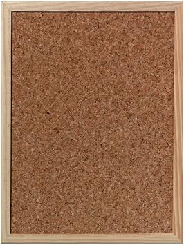 Herlitz 1600006 Kork-Pinnwand mit Holzrahmen, 30 x 40 cm (40 cm x 30 cm)