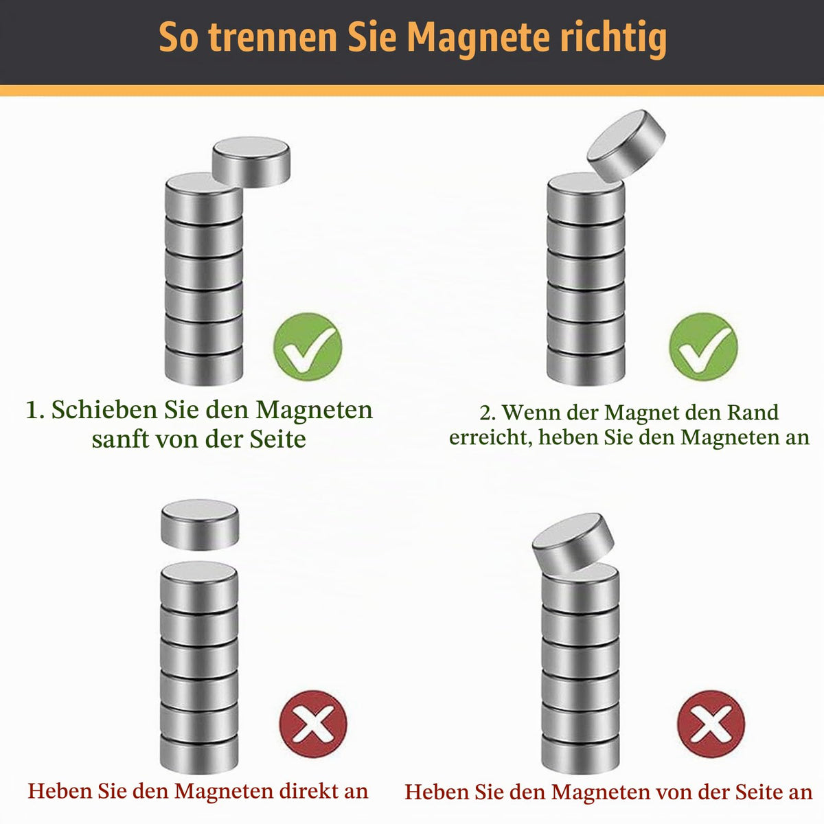100 Stück Neodym Magnete Extra Stark, 5 x 2mm Magnet Für Magnettafel, Rund Kleine Mini Starke Magneten, Vernickelter Stahl Kühlschrank Magnete Für Haus, Büro und Schule, Silber