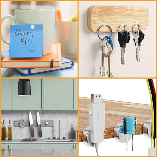 100 Stück Neodym Magnete Extra Stark, 5 x 2mm Magnet Für Magnettafel, Rund Kleine Mini Starke Magneten, Vernickelter Stahl Kühlschrank Magnete Für Haus, Büro und Schule, Silber