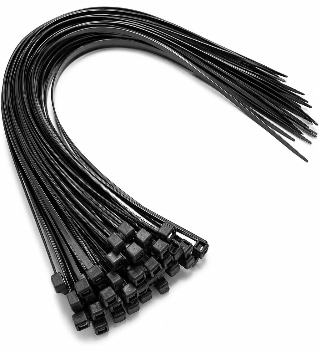 Kabelbinder Schwarz 900mm x 9mm Extra Lang Schwerlast Nylon 66 Kabelbinder UV Beständig Für Industrie Werkstatt Garten Kabelmanagement 20 Stück