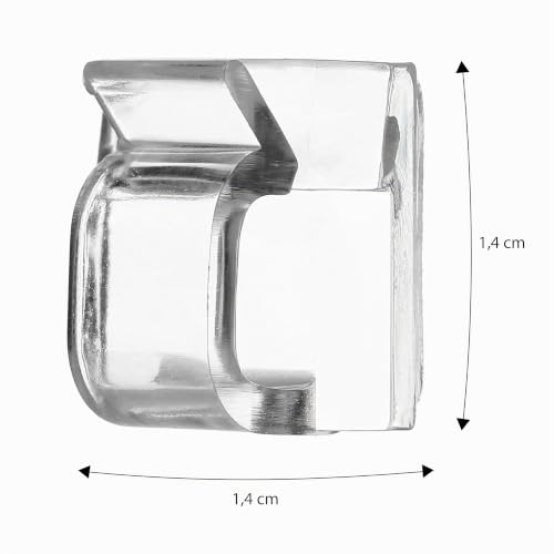 Nordstern Kabelhalter 50er Pack - Selbstklebende Kabelclips - Ideale Kabelbefestigung, Kabelmanagement, Kabelorganisator für den Schreibtisch und Lichterkette