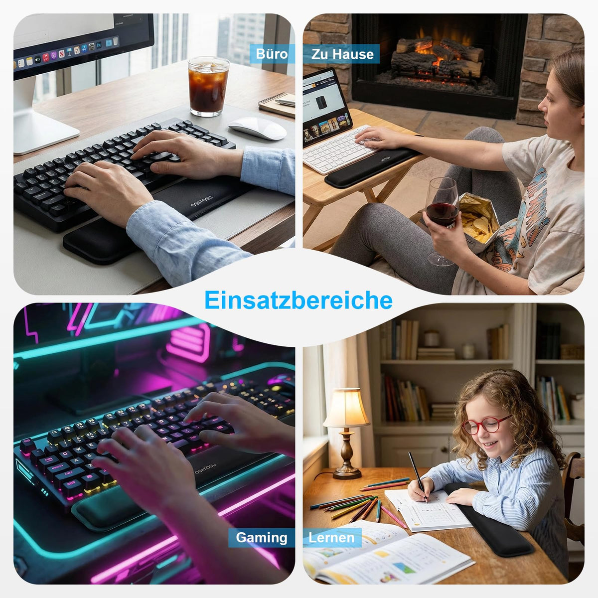 Handballenauflage Handgelenkauflage für Tastatur,ergonomisch