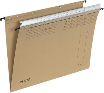 Esselte Leitz Hängemappe ALPHA®, Organisationsleiste, Natronkarton, naturbraun