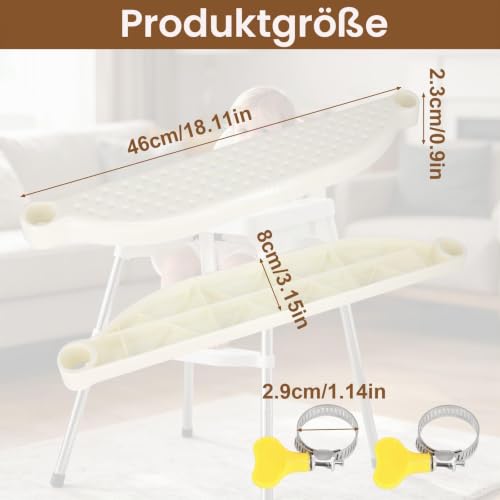 Hochstuhl Fußstütze, Verstellbare Fußstütze Rutschfeste Fußbank für Kinderstuhl Ergonomische Fußstütze für Hochstuhl mit Halterung, Hochstuhl Zubehör für Kleinkinder Beim Essen