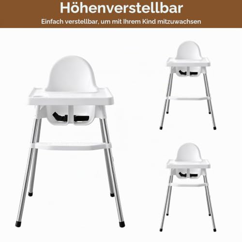 Hochstuhl Fußstütze, Verstellbare Fußstütze Rutschfeste Fußbank für Kinderstuhl Ergonomische Fußstütze für Hochstuhl mit Halterung, Hochstuhl Zubehör für Kleinkinder Beim Essen