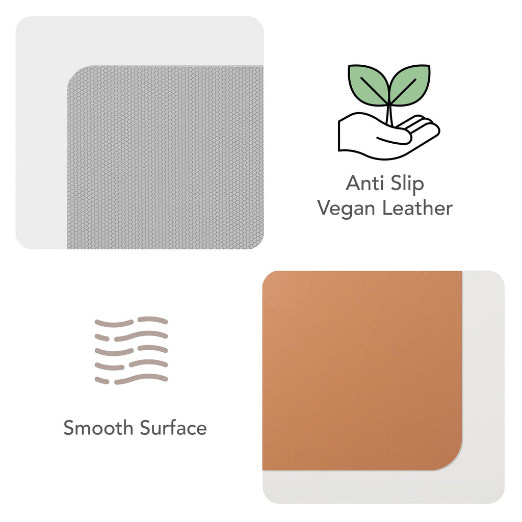 SenseAGE klein Mauspad 22x22cm | 0.2cm Ultradünnes Mousepad | Unterlage für Laser-/Kabel/Kabellos Maus | klein Mouse Mat ideal für Büro und Homeoffice | Slim Mausmatte (Hellgrau (mit Logo))