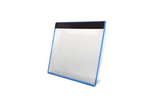 Djois, 354141 - Tarifold Magnetischer Broschürenhalter, A4, Querformat, Blau, 5 Stück, Magnetbefestigung, Große Dokumente, Sofortige Montage, Büro, Schule, Praktisch, Hergestellt in Frankreich
