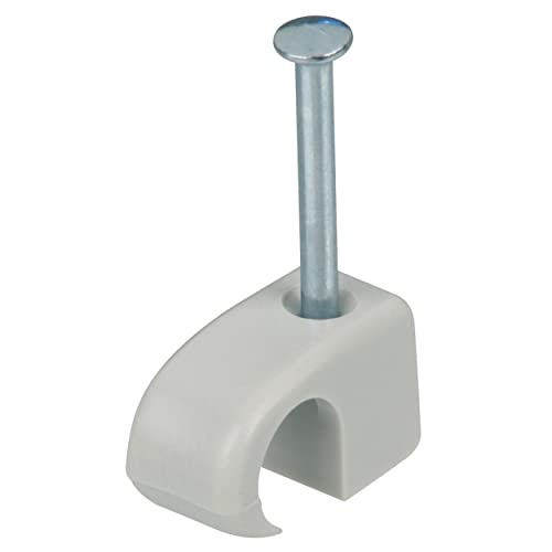 REV Expressschellen, 200 St. Nagelschellen -Kabelschellen, 7-11mm, grau