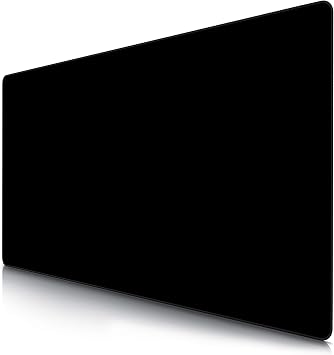 CSL - Übergröße Mauspad Gaming 1200x600mm - XXXL Mousepad groß mit Motiv - Tischunterlage Large Size - verbessert Präzision und Geschwindigkeit - XXL komplett Schwarz