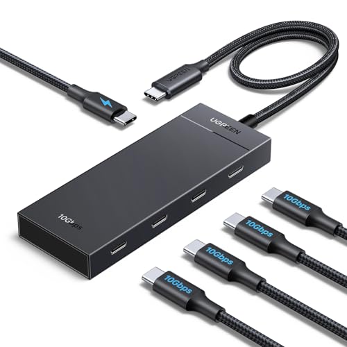 UGREEN USB C Hub 10 Gbps mit PD 100W USB C Splitter 4 Ports (30cm)