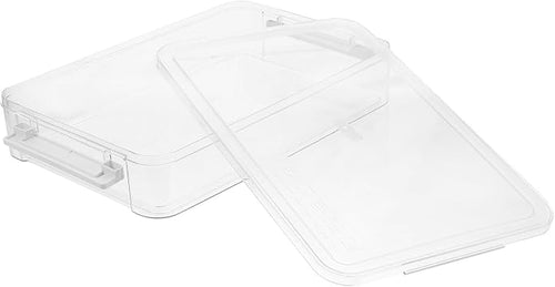 Transparenter Aktenorganizer mit Schublade, Stapelbar, Weiß für Büro