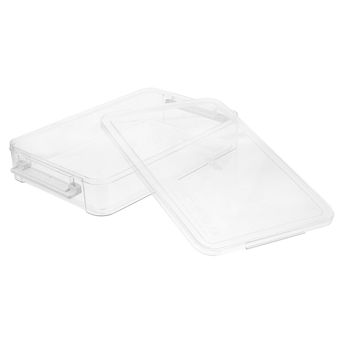 Transparenter Aktenorganizer mit Schublade, Stapelbar, Weiß für Büro