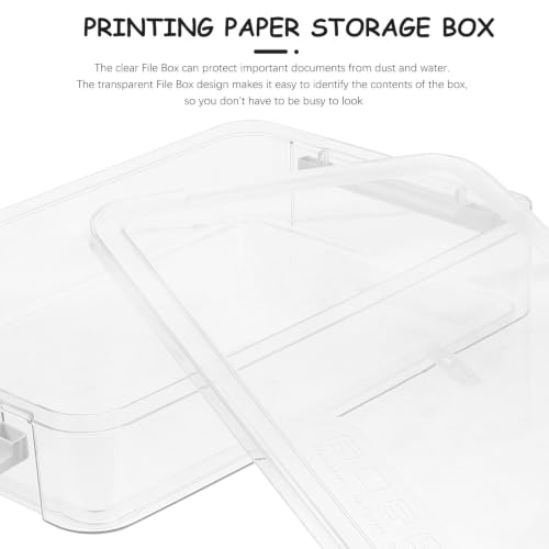 Transparenter Aktenorganizer mit Schublade, Stapelbar, Weiß für Büro
