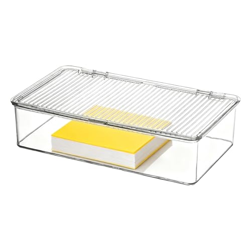 Aufbewahrungsbox für den Schreibtisch, staubdicht, mit Deckel