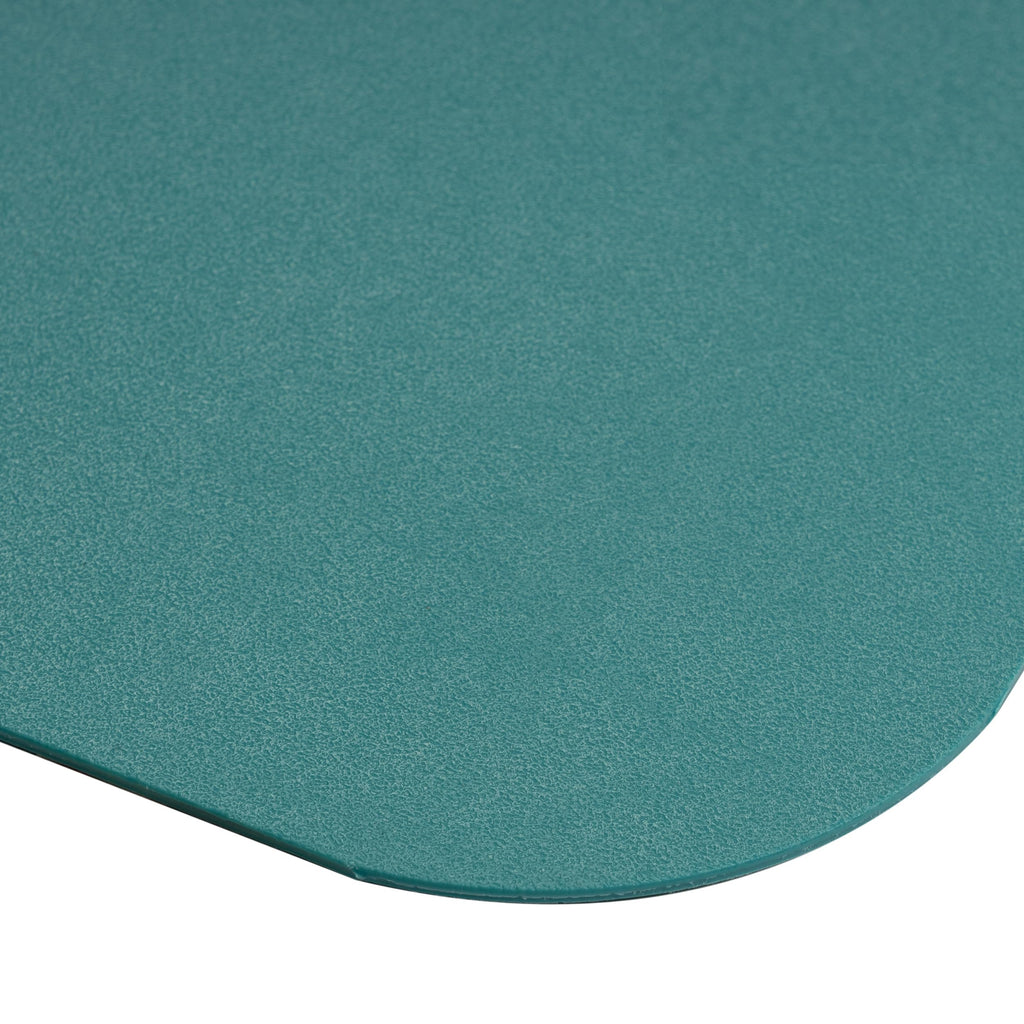 Floordirekt Bodenschutzmatte für Hartböden - farbige Bürostuhlunterlage Bodenmatte Stuhlunterlage aus Polypropylen - Stärke: 1,9 mm (Türkis, 114 x 150 cm)