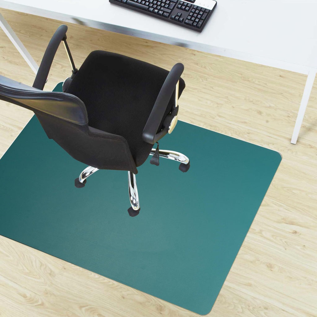 Floordirekt Bodenschutzmatte für Hartböden - farbige Bürostuhlunterlage Bodenmatte Stuhlunterlage aus Polypropylen - Stärke: 1,9 mm (Türkis, 114 x 150 cm)