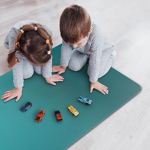 Floordirekt Bodenschutzmatte für Hartböden - farbige Bürostuhlunterlage Bodenmatte Stuhlunterlage aus Polypropylen - Stärke: 1,9 mm (Türkis, 114 x 150 cm)
