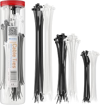 Cable Matters 200er-Set Nylon-Kabelbinder in 15/20/, 30 cm