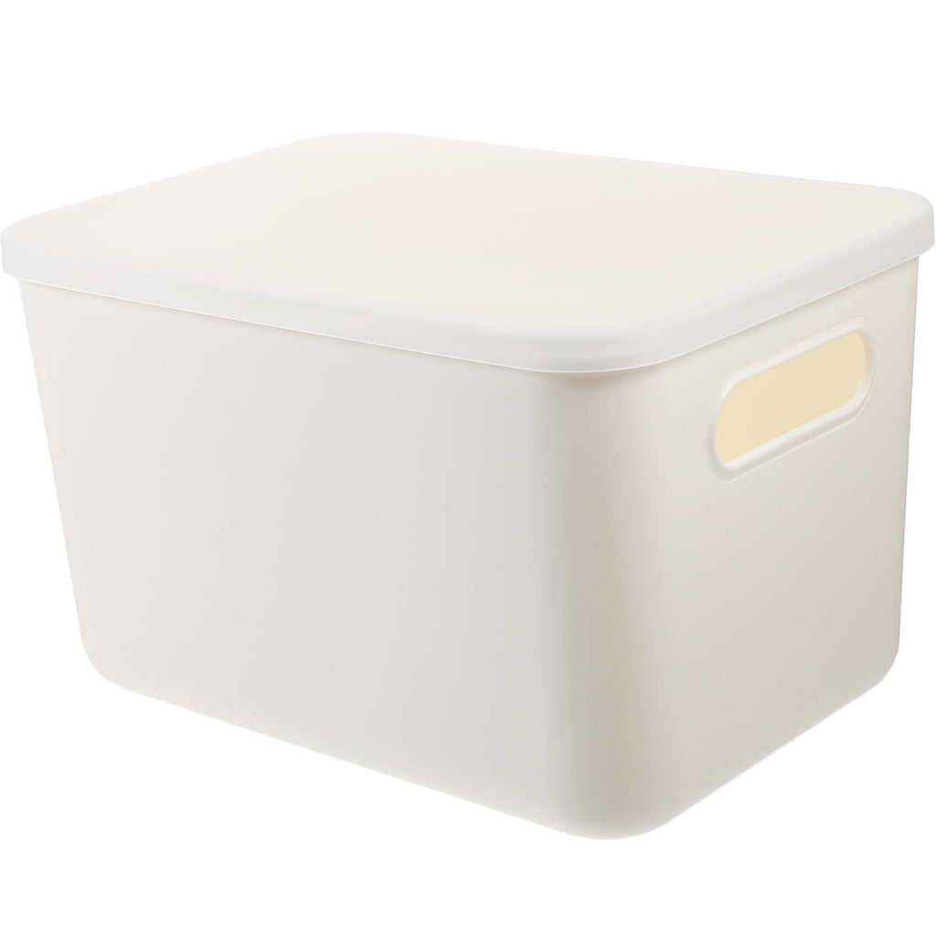 Toddmomy Aufbewahrungsbox mit Deckel, Weiß, für Schreibtisch und Haushalt