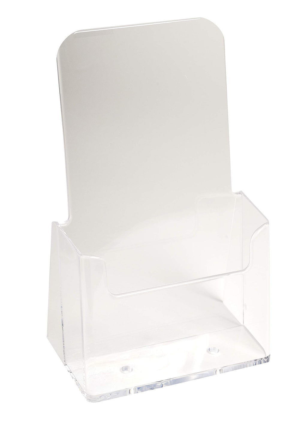 Exacompta 73058D 10er Pack Tischprospekthalter Exacyrl für 10 x 21 cm aus robustem Acryl gefertigt aus einem Guss kristall ideal für Schreibtisch und Büro Verkaufsbüro Flyerhalter