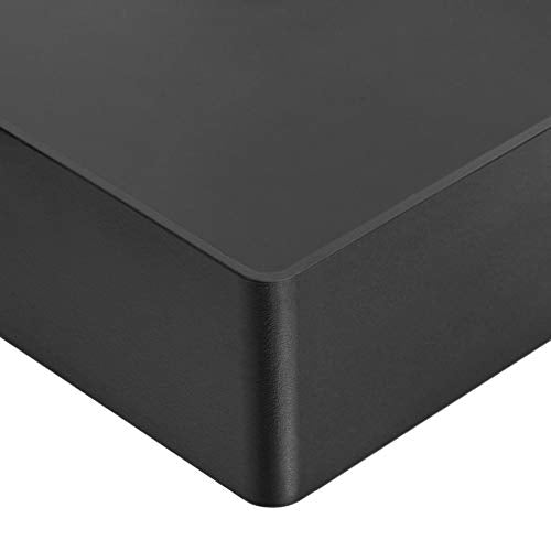 Amazon Basics Kunststoff-Organizer, Briefablage, Rechteckig, 2 Stück, 24.6 x 5.6 x 33 cm, Schwarz