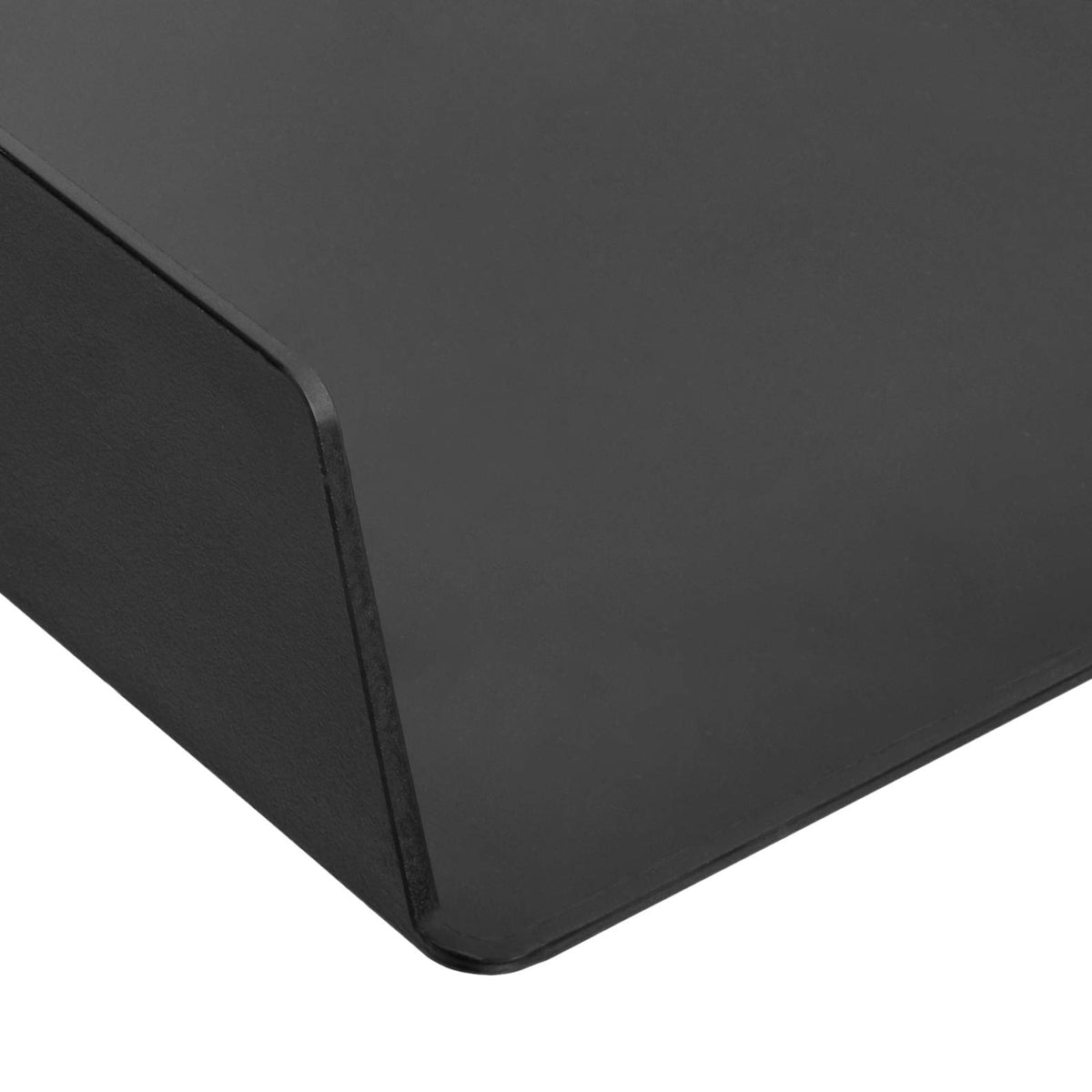 Amazon Basics Kunststoff-Organizer, Briefablage, Rechteckig, 2 Stück, 24.6 x 5.6 x 33 cm, Schwarz
