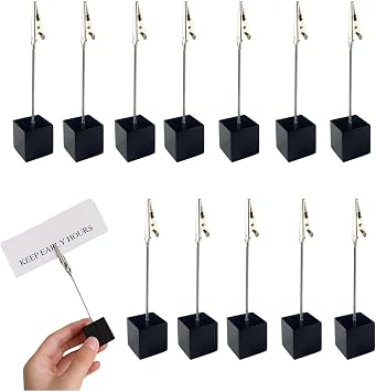 22 Stück Fotohalter mit Klammern,Fotohalter mit Klammern,Büro Memo Clip,Nachrichten Clip Halter,Fotohalter Clip Einzeln,Sitzkartenhalter,für Büro,Hochzeits,Hausdekoration,Tischdeko,Party