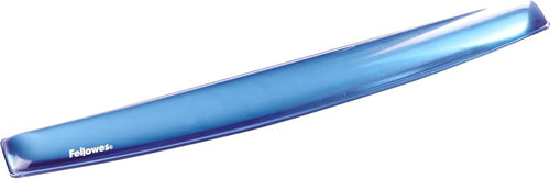 Fellowes Handgelenkauflage Crystals Gel - für die Tastatur - ergonomisch - schmutzabweisend und abwaschbar - für Büro, Home Office, Gaming - Farbe: blau