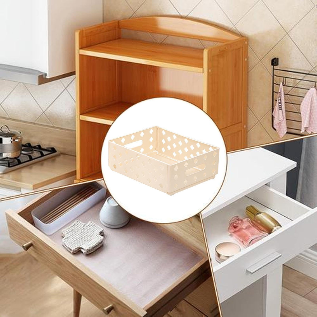 Schreibtisch-Organizer-Korb, kleine Körbe zum Organisieren | Desktop-Aufbewahrungsbox für Zuhause | Kleine Körbe zum Organisieren, skalierbare Aufbewahrungskiste für Schlafzimmer,