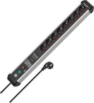 Brennenstuhl Premium-Protect-Line Steckdosenleiste 8-Fach, 3m