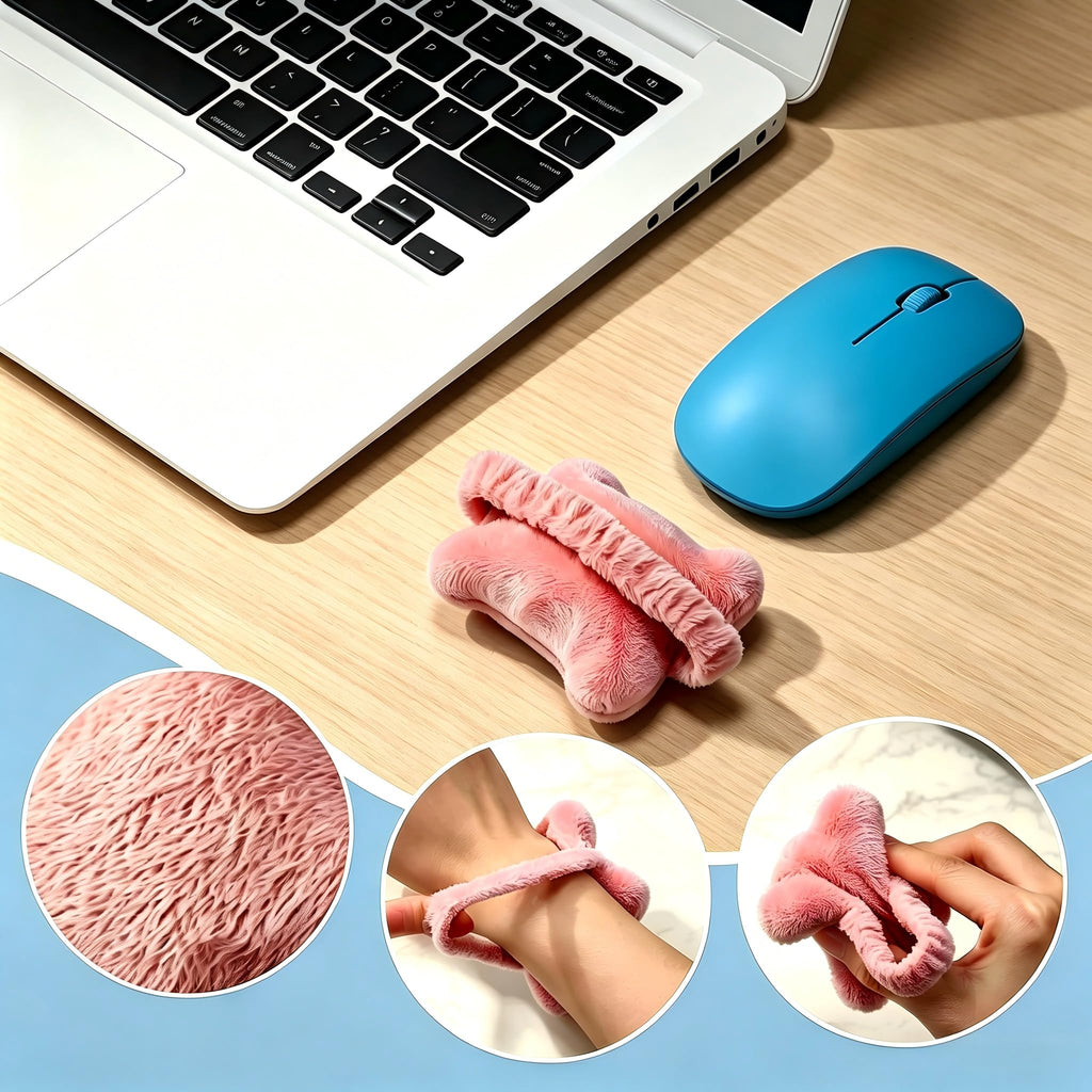 Ergonomische Handballenauflage Weiche Atmungsaktive Tastatur Maus Handauflage Schleifen Design Elastisches Band Verstellbares Handgelenkkissen für Büro Gaming Arbeit 3 Farben