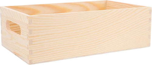 Holzkiste aus Massivholz, 1 Stück, Offene Organisationsbox
