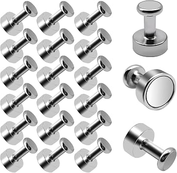 Audamp Neodym-Magnete, 18 Stück, 12 x 16 mm, für Whiteboard und Kühlschrank