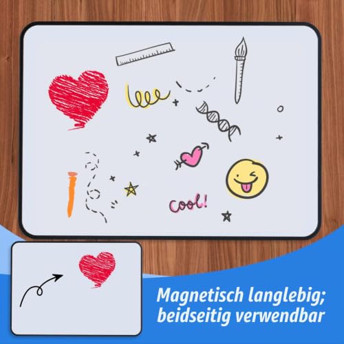 Whiteboard A3, doppelseitig, magnetisch, 42x30 cm